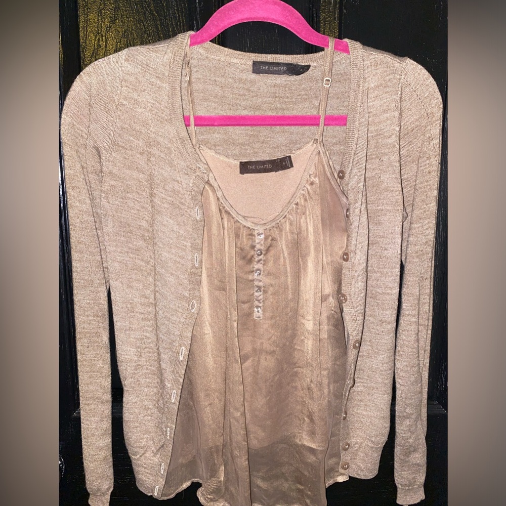 The Limited brand. Sweater with matching under tank.